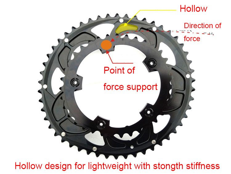 Snail double chainring 110bcd road bike oval chainring 2x 50t 35t 34t 53t 39t gravel for sram red rival s350 s900 110 bcd