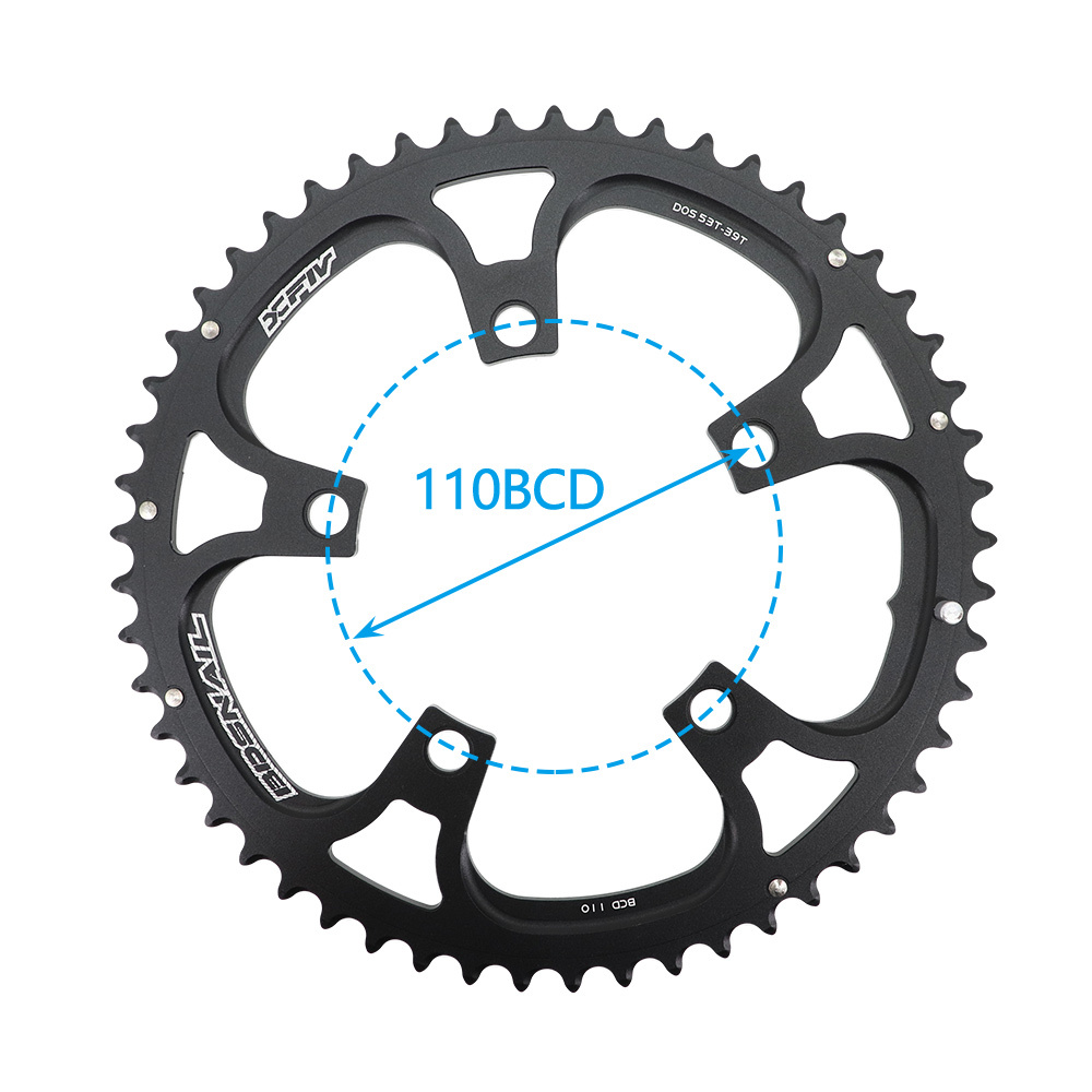 Snail double chainring 110bcd road bike round chainring 2x 50t 35t 34t 52t 36t 53t 39t gravel for sram red rival s350 s900
