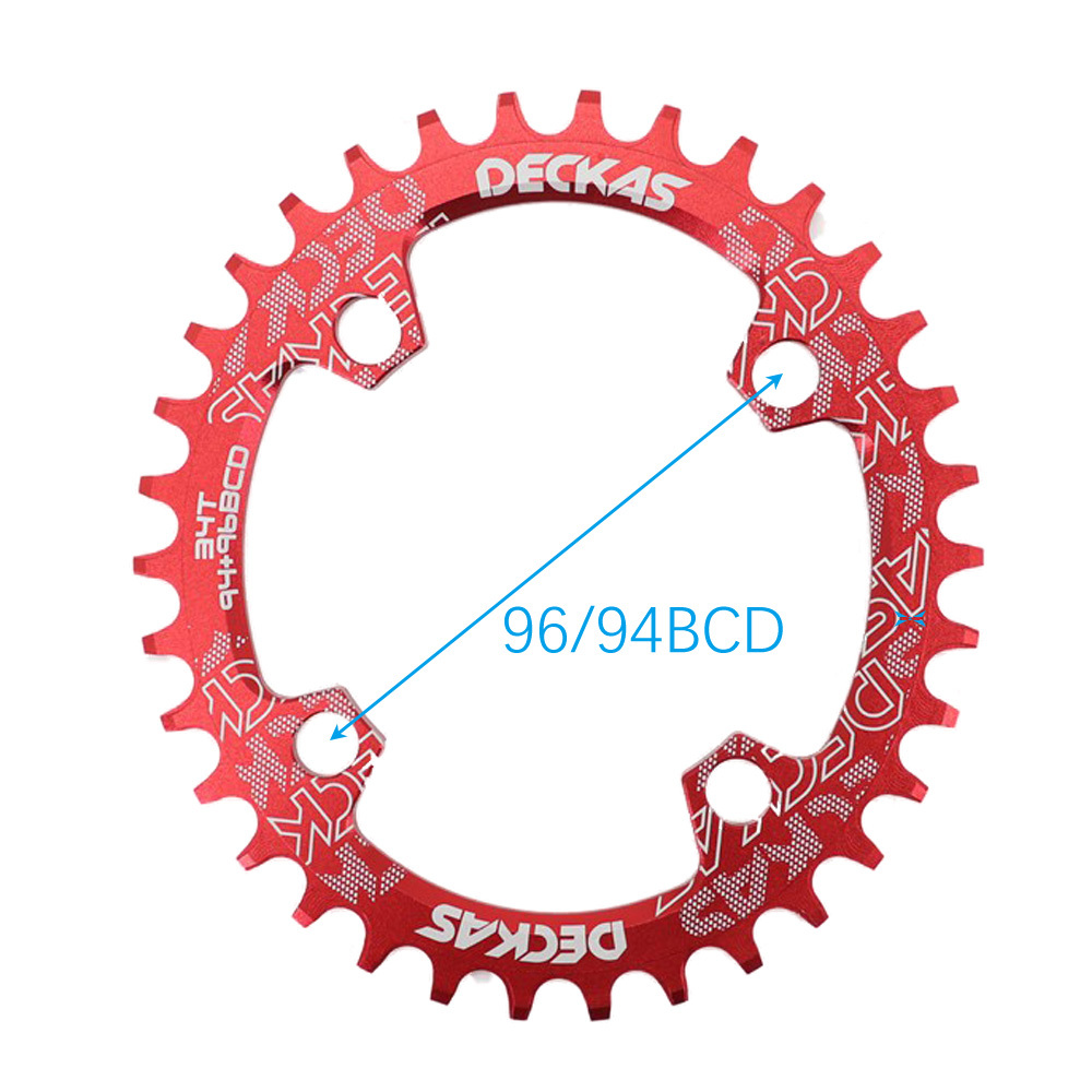 Deckas Oval Chainring 96BCD 32t 34t 36t 38t Single Tooth Plate MTB Mountain Bike 96 BCD Road Bike M4000 M4050 NX GX X1