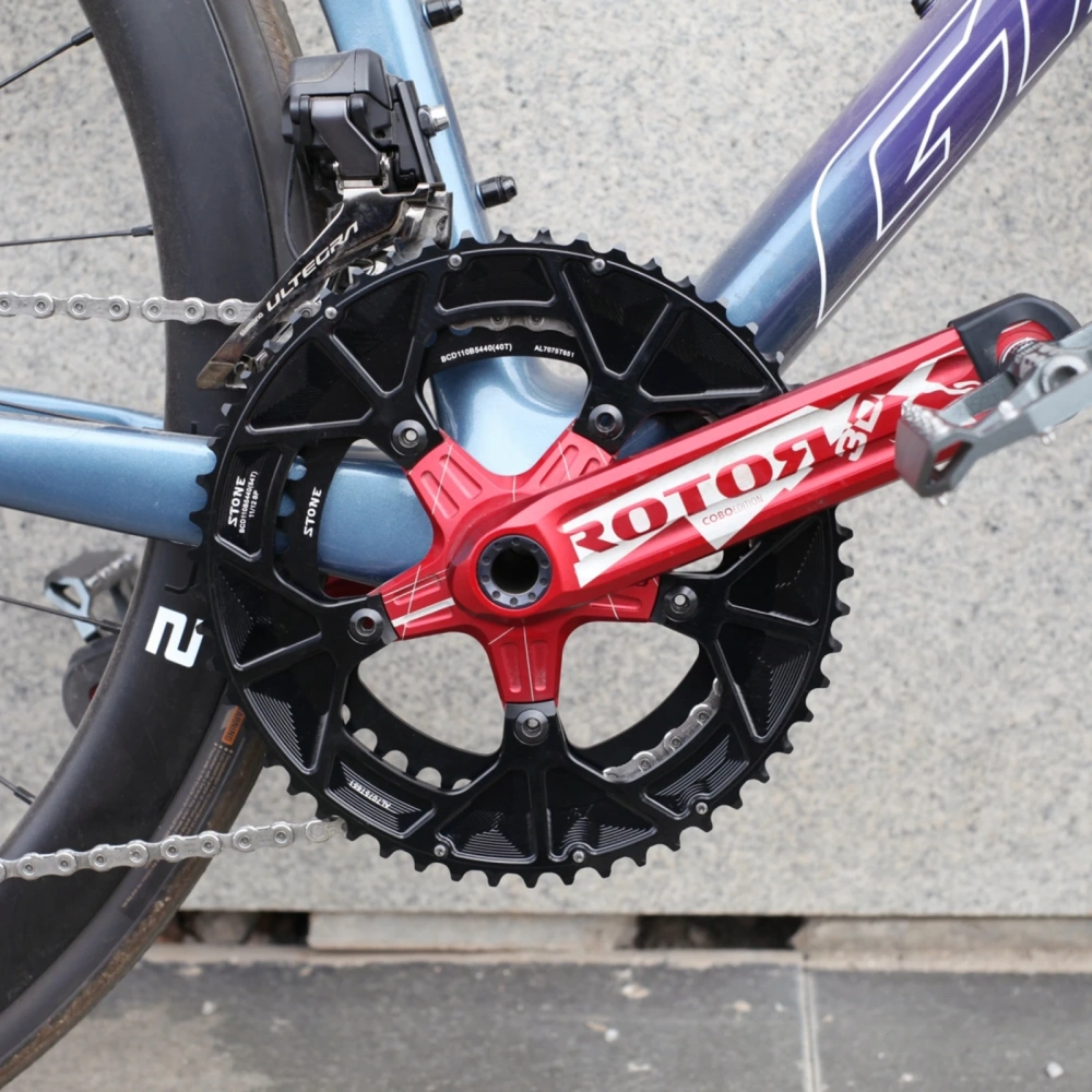 Stone 110bcd Round Double Chainring for Shimano 12S 5 Bolts Crank 12 Speed Road Bike 54 40T 46 32t 52 36T 53 39T 50 34 48 33T 2x