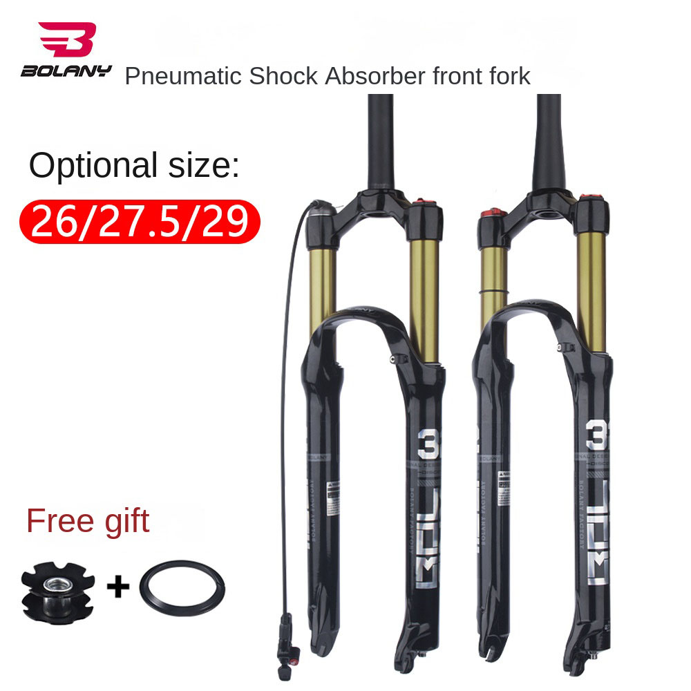 BOLANY 26/27.5/29 inch MTB Bicycle Magnesium Alloy Suspension Fork 29” deals