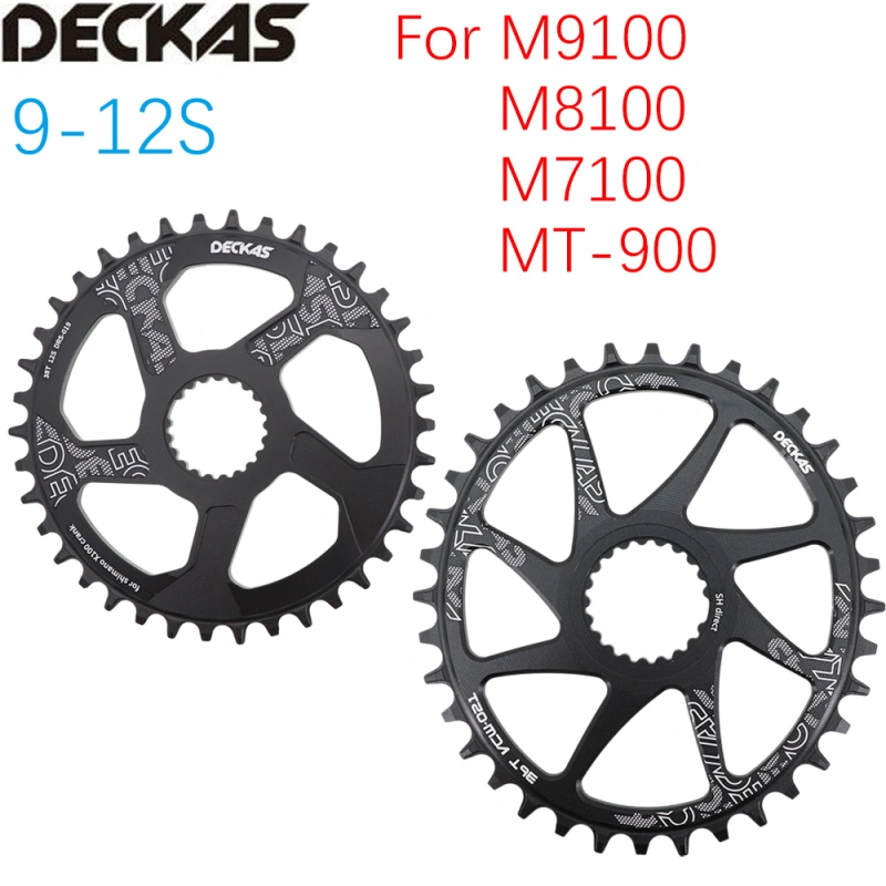 Deckas Direct Mount Chainring Round oval for 12 speed Shimano m9100 m8100 m7100 m6100 xtr 32 34 36 38T  Chainwheel  12s tool