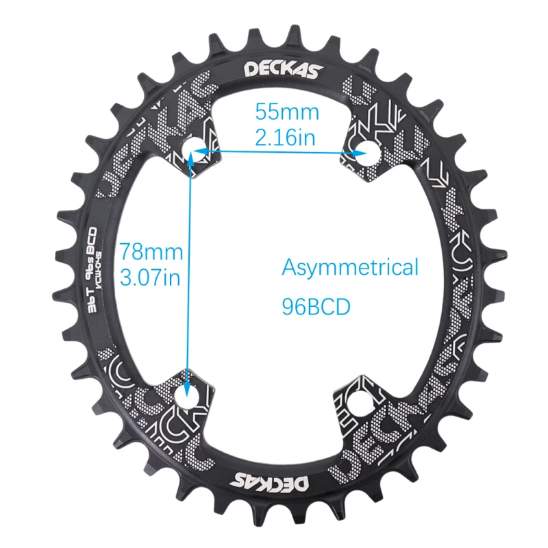 Deckas Chainring Oval 32T 34T 36T 38 Tooth 96 BCD  for M7000 M8000 M9000  Cycling Bike Bicycle Chainwheel tooth plate 96bcd