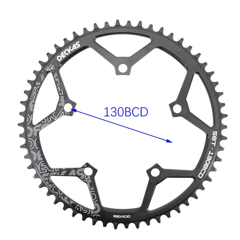 Deckas Chainring 130BCD Round  for shimano 5700 6700 50 52 55 58 T 60T Road Bike folding bike 130bcd for sram red