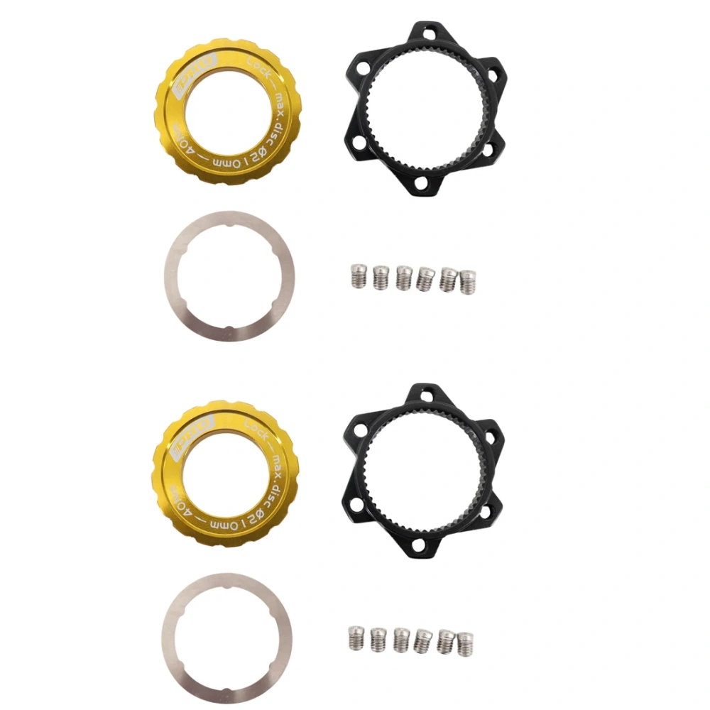 IIIPRO Centerlock to 6 holes Rotor Adapter with Lockring Bike Adapter for Centerlock Convert to 6 Bolts Rotor Disc MTB Road Bike