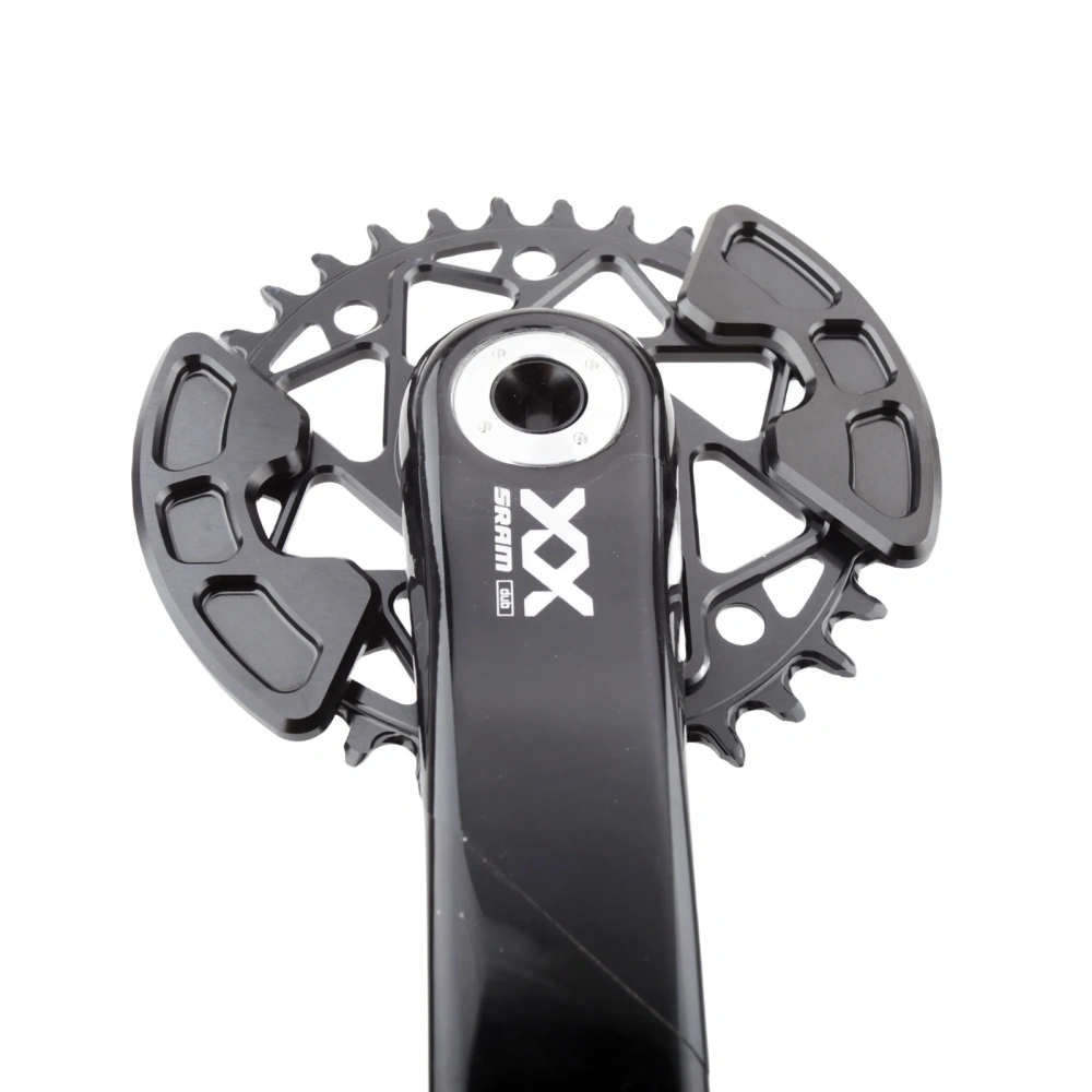 Stone Bike Chainring with Chainring Guard for AXS Flattop T-type 12S 3mm Offset Direct Mount Round for Sram X0 XX SL 28t to 40T