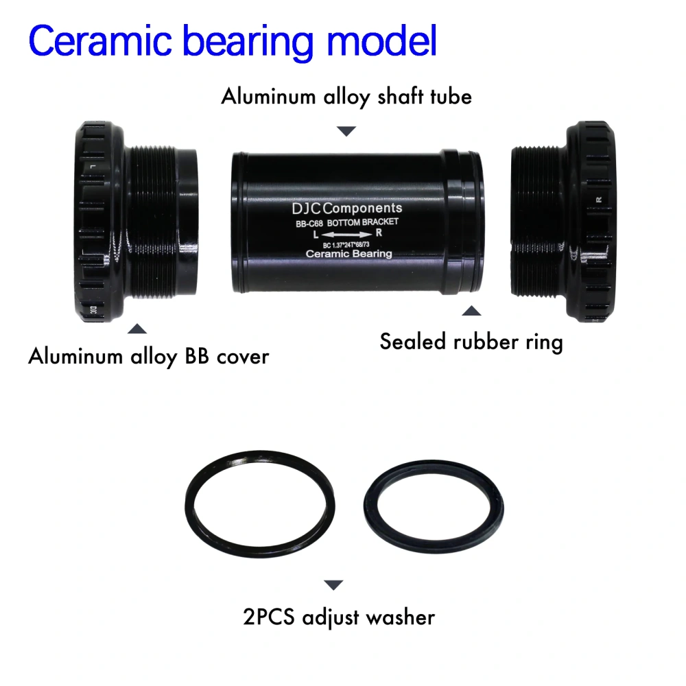 DJC Bike Sealed Ceramic Steel Bearing DUB Bottom Bracket 68/73mm 29mm English Threaded BB for SRAM Dub 28.99mm Spindle