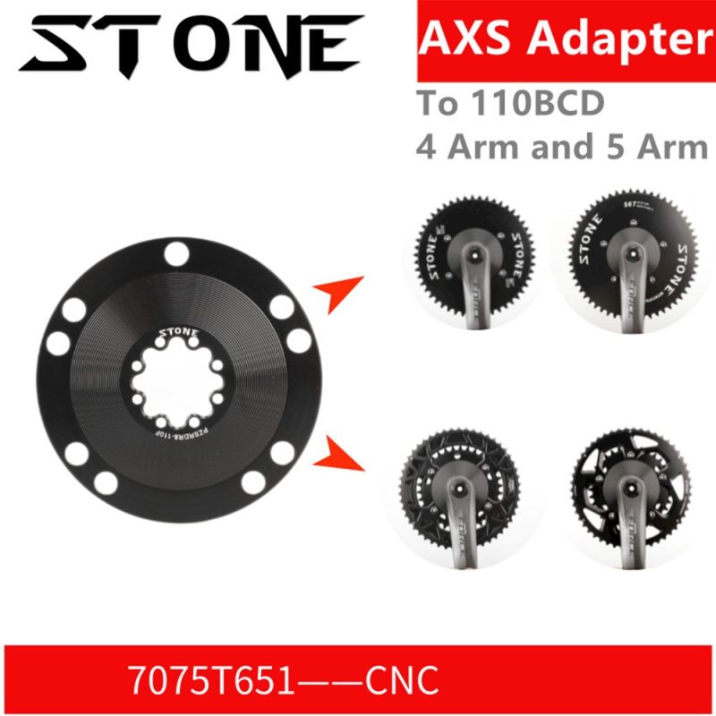 Stone AXS Chainring Adapter Converter Spider 110BCD for Sram Force Red Etap QUARQ Road Bike Gravel 12S Crank 105 R8000 8 bolts