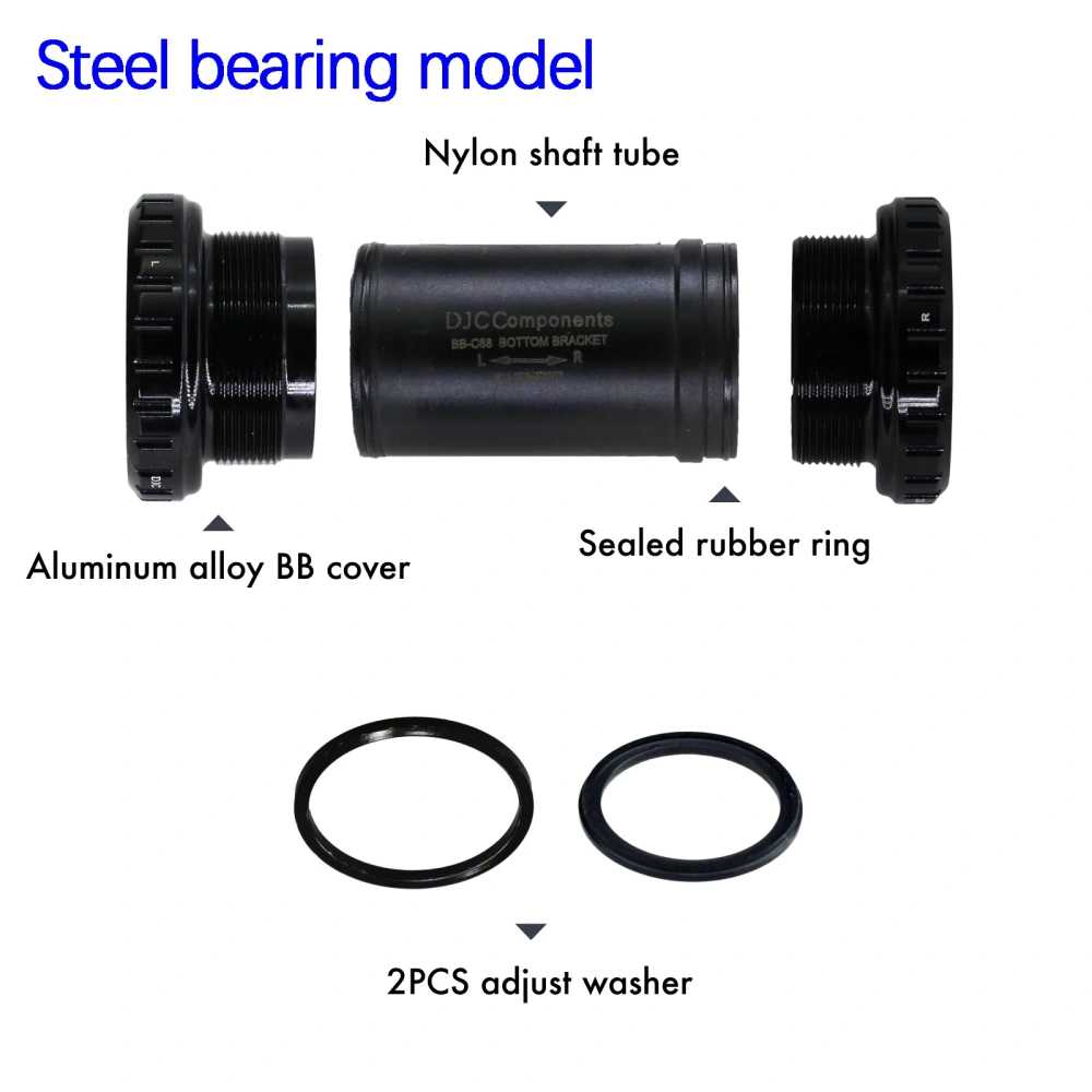 DJC Bike Sealed Ceramic Steel Bearing DUB Bottom Bracket 68/73mm 29mm English Threaded BB for SRAM Dub 28.99mm Spindle