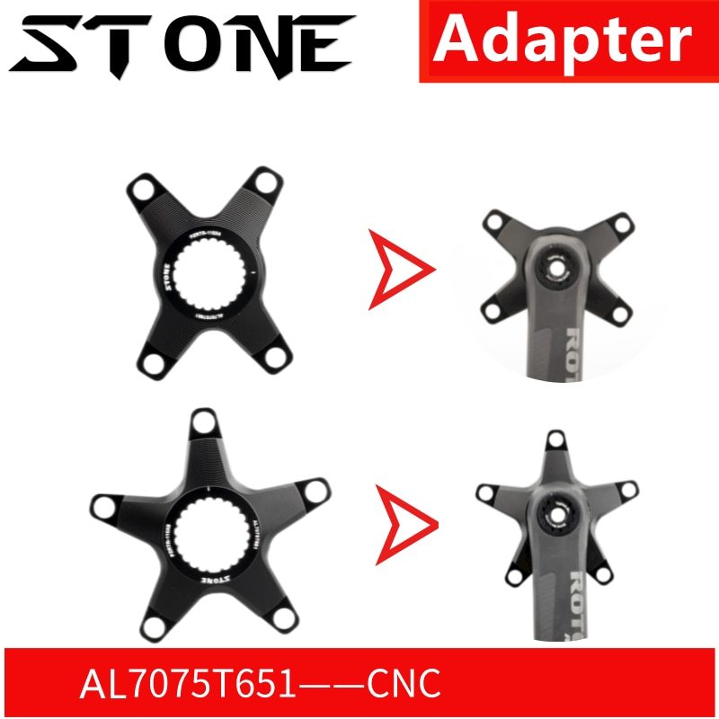 Stone Chainring for Rotor To 110BCD Adapter Spider Converter for Kapic Aldhu Vegast Hawk Raptor Inpower 4Arm 5 Arm Bolt Crank