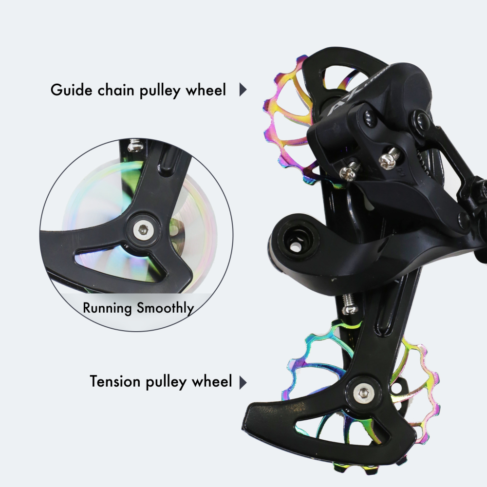 DJC Bike pulley wheel ceramic bearing oilslick 11T 12T 13T 14T 16T MTB road bike for derailleur mountain road bike guide wheel