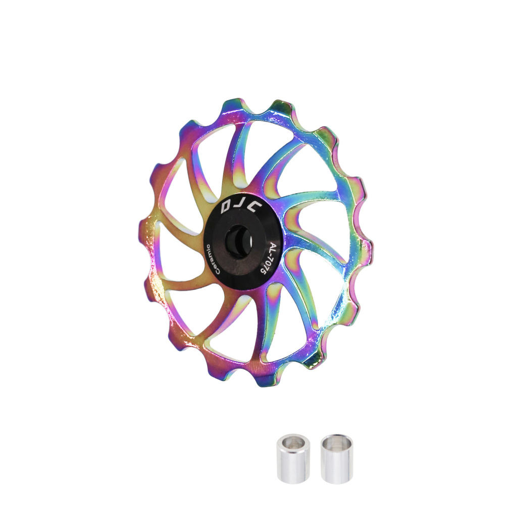 DJC Bike pulley wheel ceramic bearing oilslick 11T 12T 13T 14T 16T MTB road bike for derailleur mountain road bike guide wheel