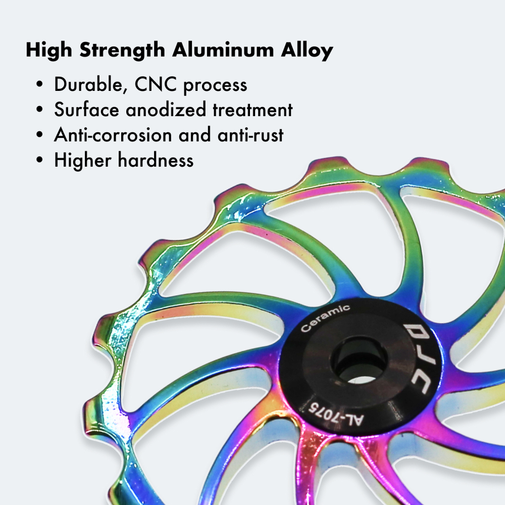 DJC Bike pulley wheel ceramic bearing oilslick 11T 12T 13T 14T 16T MTB road bike for derailleur mountain road bike guide wheel
