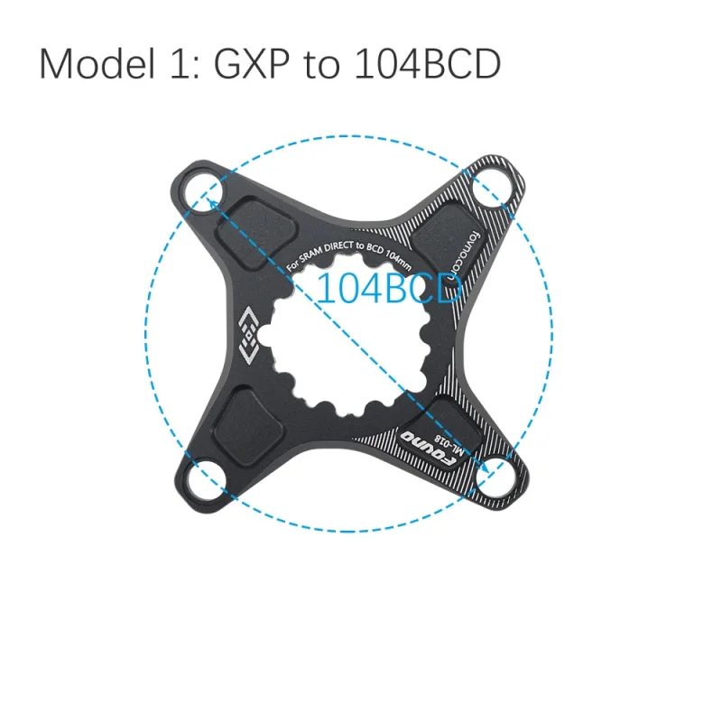 Deckas Chainring Adapter for Sram GXP Spider To 104BCD 110BCD for Shimano Direct Mount Converter M6100 M7100 M8100 M9100