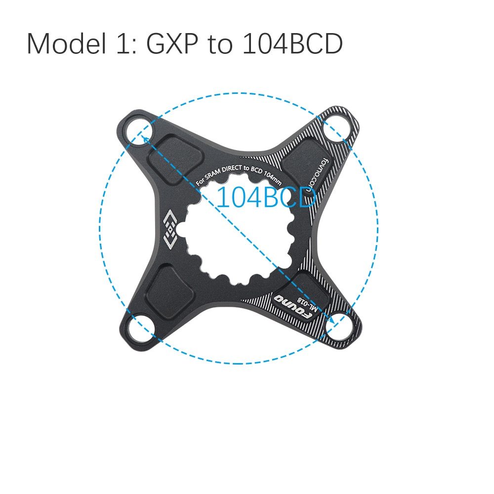 Deckas Chainring Adapter for Sram GXP Spider To 104BCD 110BCD for Shimano Direct Mount Converter M6100 M7100 M8100 M9100