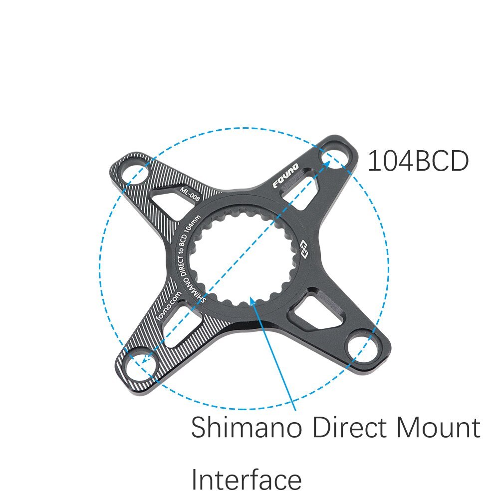 Deckas Chainring Oval for Shimano Direct Mount Spider adapter  12 speed M6100 M9100 M9120 M8100 M8120 M8130 M7100 MT900 XTR SLX