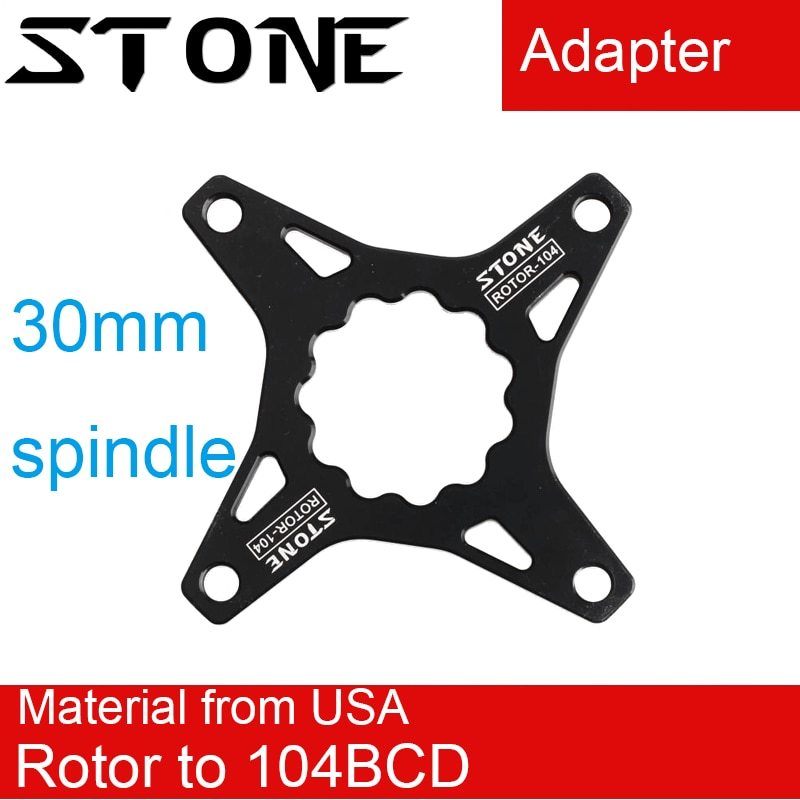 Stone Chainring  for Rotor 30mm To 104 BCD  Adapter Spider Converter Single Speed 5mm Offset 104bcd Crank Narrow And Wide Tooth