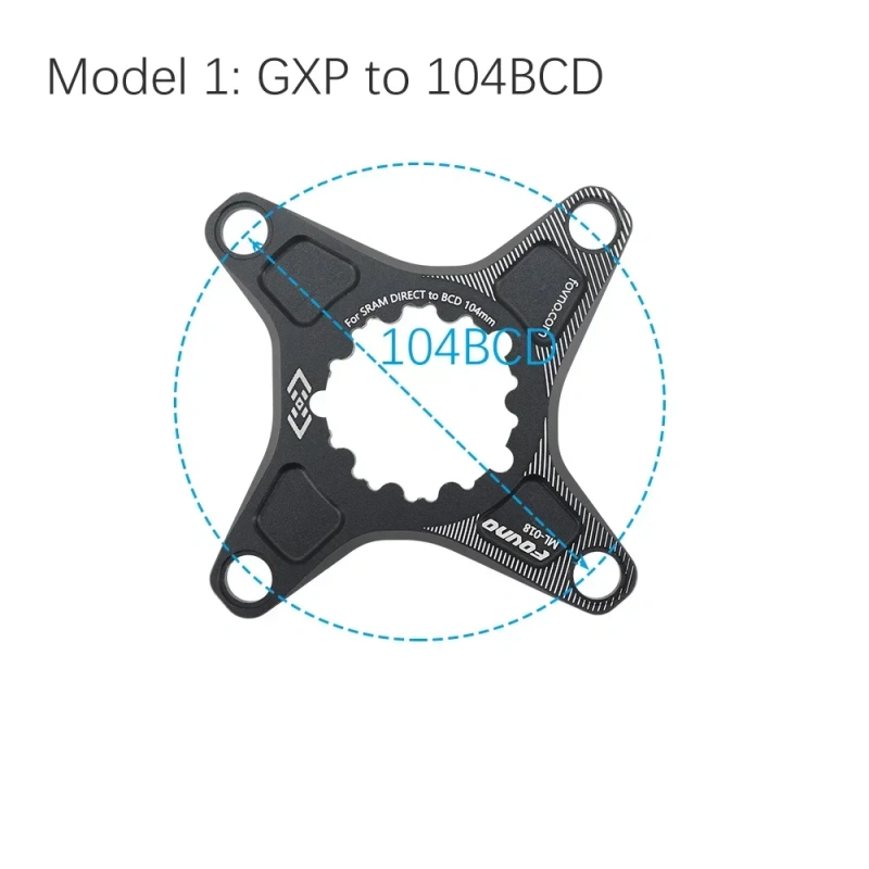 Deckas Chainring Adapter for Sram GXP Spider To 104BCD 110BCD for Shimano Direct Mount Converter M6100 M7100 M8100 M9100
