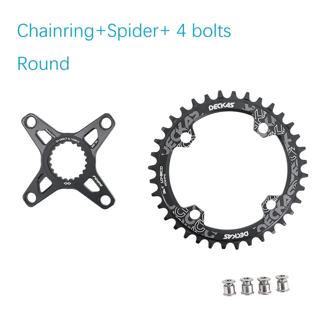 Deckas Chainring Oval for Shimano Direct Mount Spider adapter  12 speed M6100 M9100 M9120 M8100 M8120 M8130 M7100 MT900 XTR SLX
