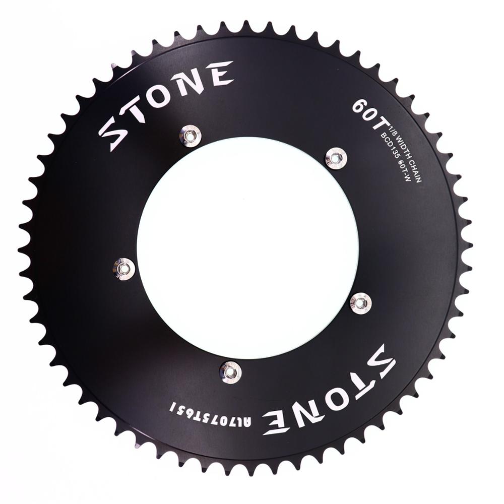 Stone Chainring for CP 135BCD Fixed Gear Track Bike Fixie 43t 46 48 50 52 54 57 T 58t 59T 60t Tooth 135 Bcd for Campagnolo