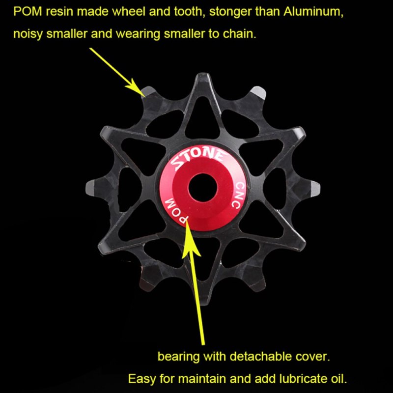 Stone Pulley Wheel Rear Guide Roller Jockey 10t 12t 14t 16t Bearing Road MTB Bike Bearings Rear Derailleur GX XX1 X01 Eagle