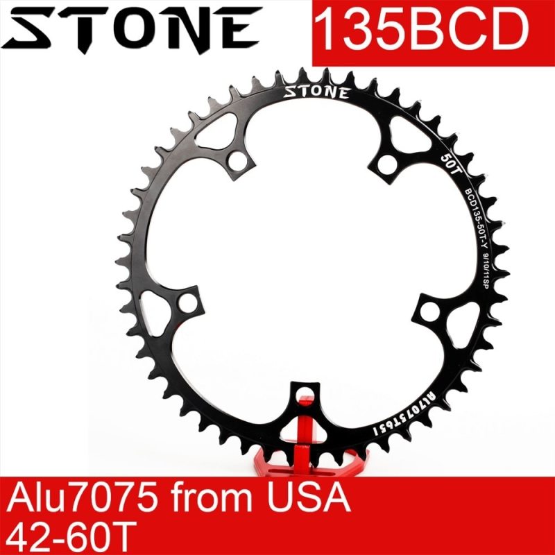 Stone 135BCD Chainring Round Narrow Wide 42 44 46 48 52 54 56T 58 60T tooth Road MTB Bike ChainWheel for campagnolo