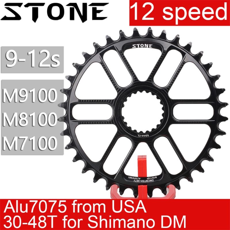 Stone Chainring For 12s Shimano M9100 M8100 M7100 M6100 Round 30T to 48T 12 Speed Direct Mount Chainwheel MT900 8100 7100 6100