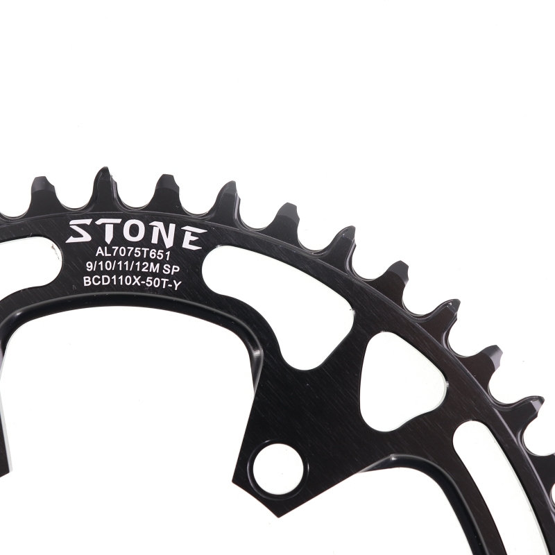 Stone Round Bike Chainring 110BCD for Shimano FC-5800 6800 4700 9000 34T to 60T Road Bike Chainwheel 4 Bolts gravel
