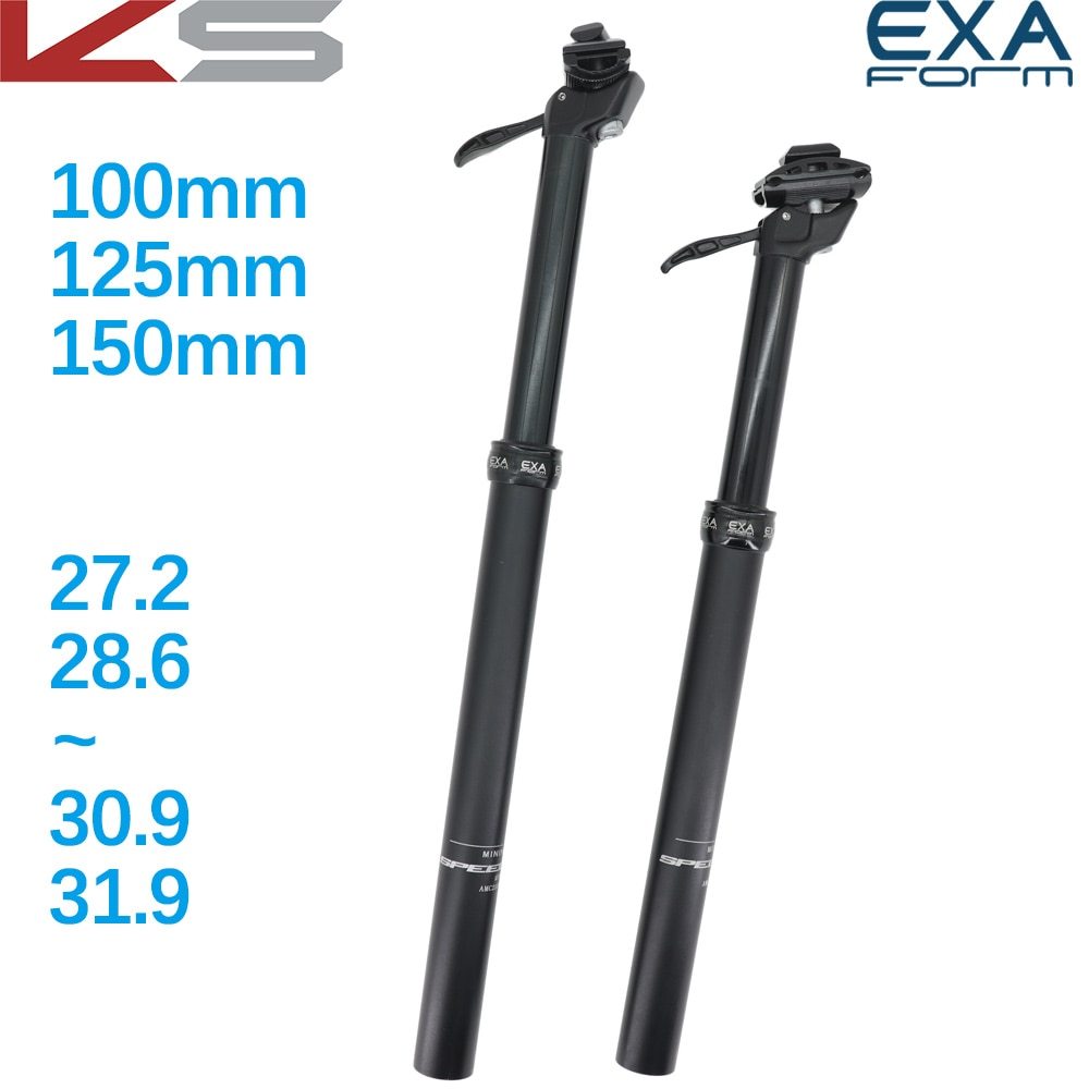 Kindshock Dropper Seatpost Manual Travel 175mm 125 150 Height Adjustable Exa Form SpeedUp 27.2 30.9 31.6 MTB Bike Lever Control