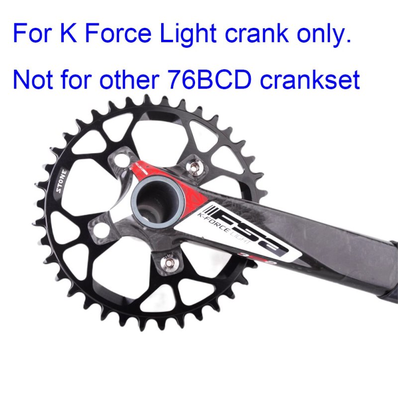 Stone Bike Chainring 76BCD Round For K Force Light Crankset 30T to 40T tooth MTB Bike Cycling Bicycle ChainWheel 76 bcd