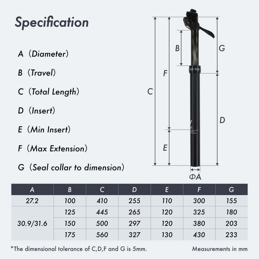 Kindshock Dropper Seatpost Manual Travel 175mm 125 150 Height Adjustable Exa Form SpeedUp 27.2 30.9 31.6 MTB Bike Lever Control