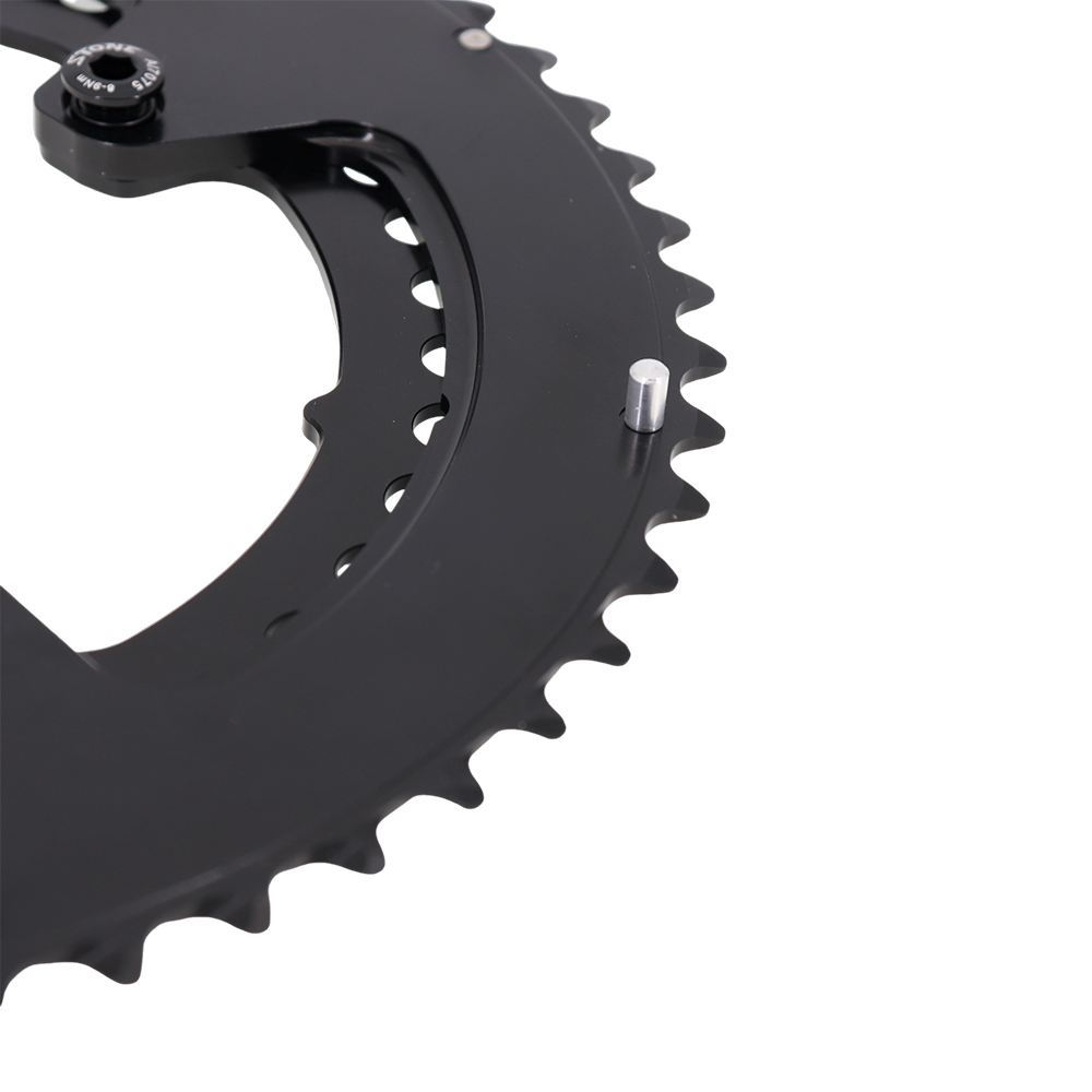 Stone 110bcd Double Chainring for Shimano 4700 5800 6800 9000 for Rotor 4 Bolts Road Bike 52 36T 53 39T 54 40T 50 34T 46 32T 2X