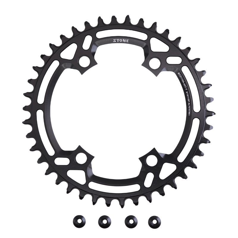 Stone Round Chainring 110BCD for Apex Sram 4 bolts 34 36 38 42T 44 46T 48 50T 54 56 58T 60 Road Bike MTB 9 10 11 12s gravel