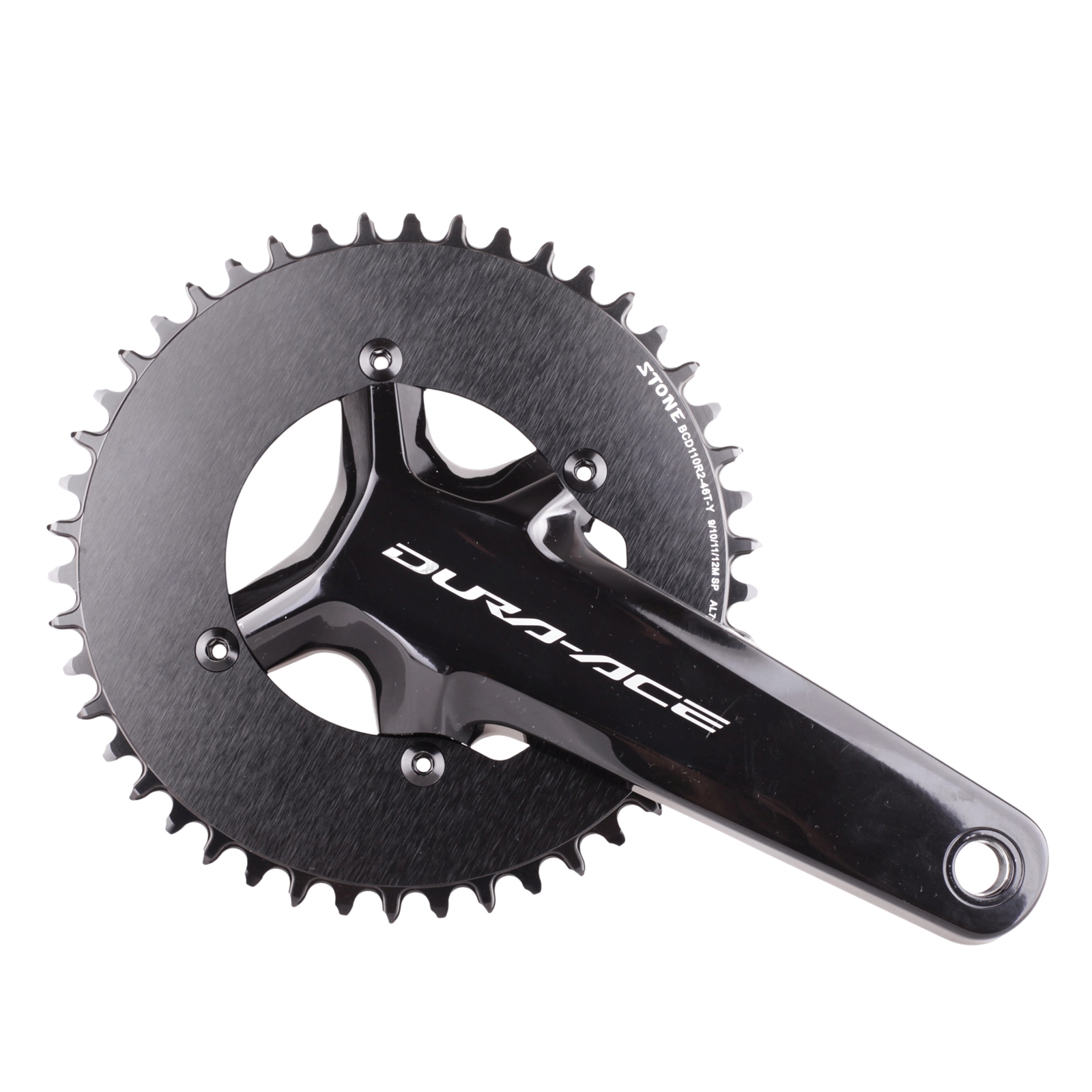 Shimano R565 Chainring – 34t, 110 BCD, 5-Bolt, 10-Speed – Black – Y1MT34010