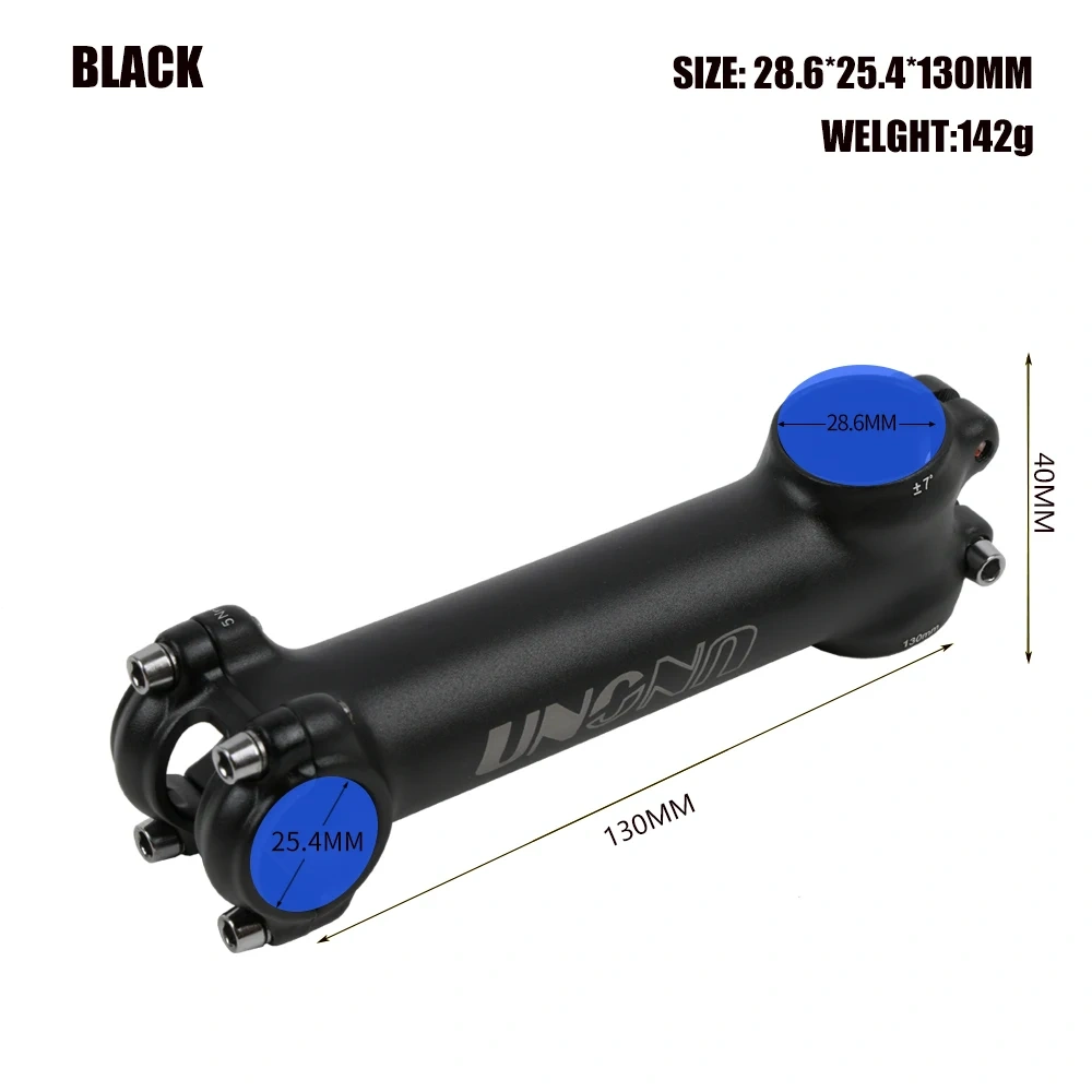 UNO Stem Bike Ultralight 7 Degree MTB Road Stem Balance Bike Hight for Fork 28.6 25.4MM 60-130MM Mountain MTB Bicycle Kalloy