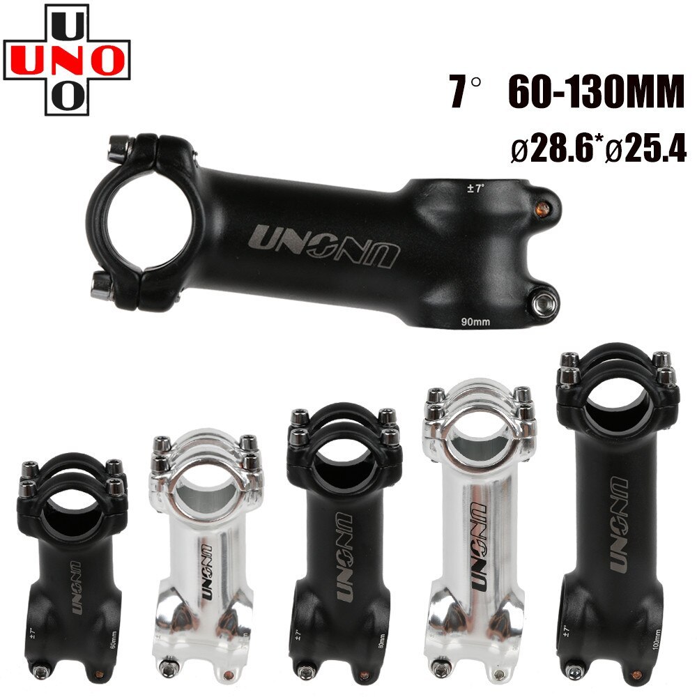 UNO Stem Bike Ultralight 7 Degree MTB Road Stem Balance Bike Hight for Fork 28.6 25.4MM 60-130MM Mountain MTB Bicycle Kalloy