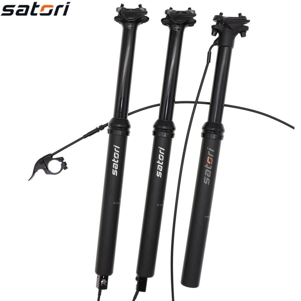 SATORI MTB Bike Dropper Seatpost Adjustable Height 150 125mm Sorata Pro Internal External Cable Routing 30.9 31.6mm