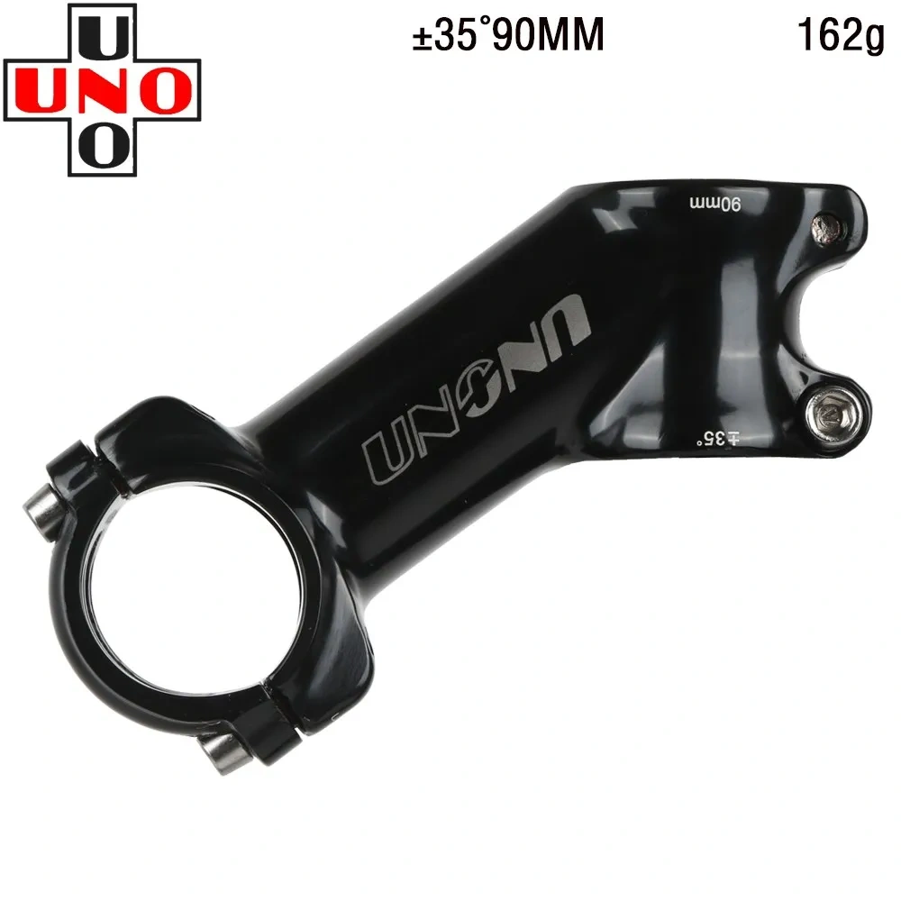 UNO Mountain Road Bike Stem +-35 Degree MTB Bicycle Super Light Black Silver Handlebar Raiser Stems 70/90/110mm