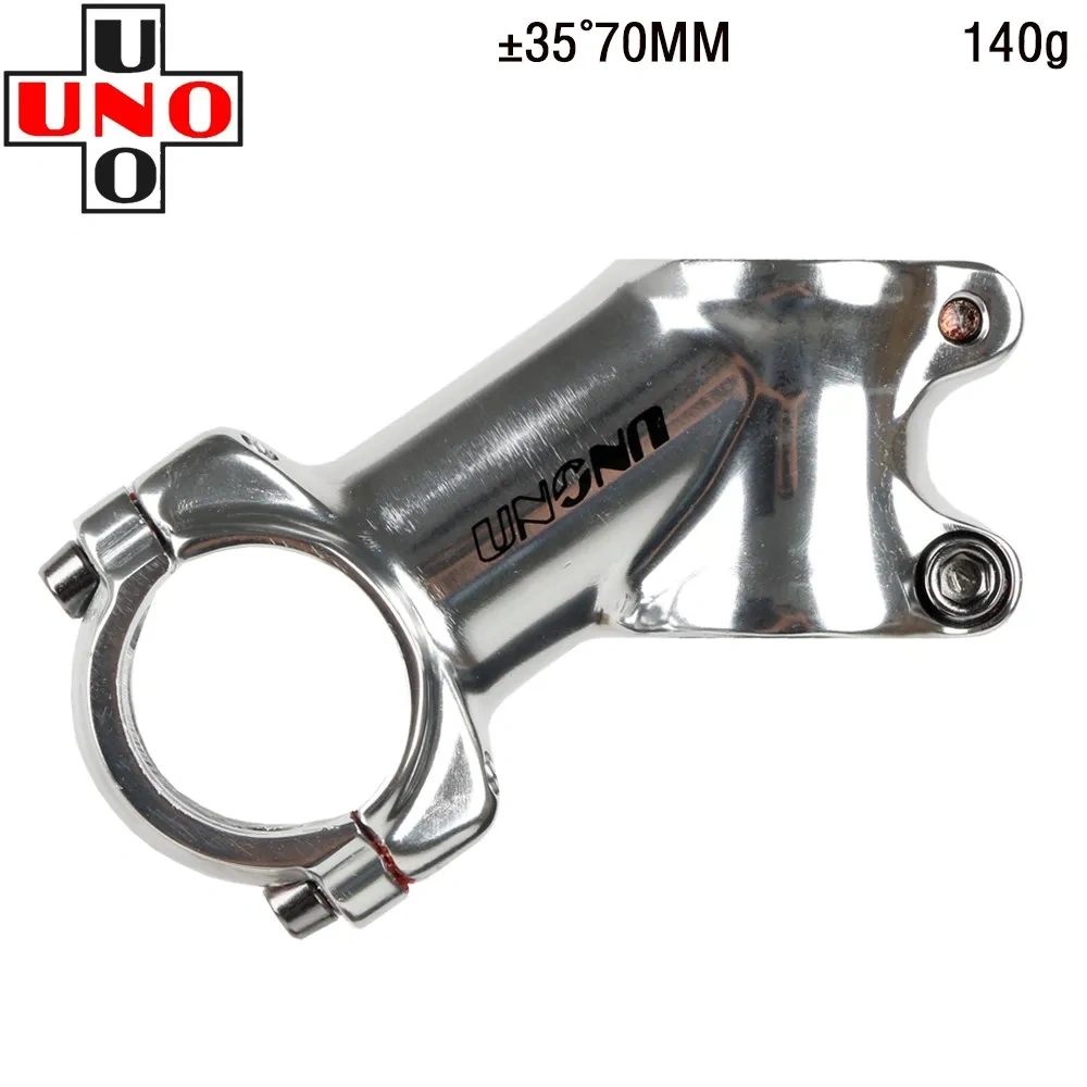 UNO Mountain Road Bike Stem +-35 Degree MTB Bicycle Super Light Black Silver Handlebar Raiser Stems 70/90/110mm