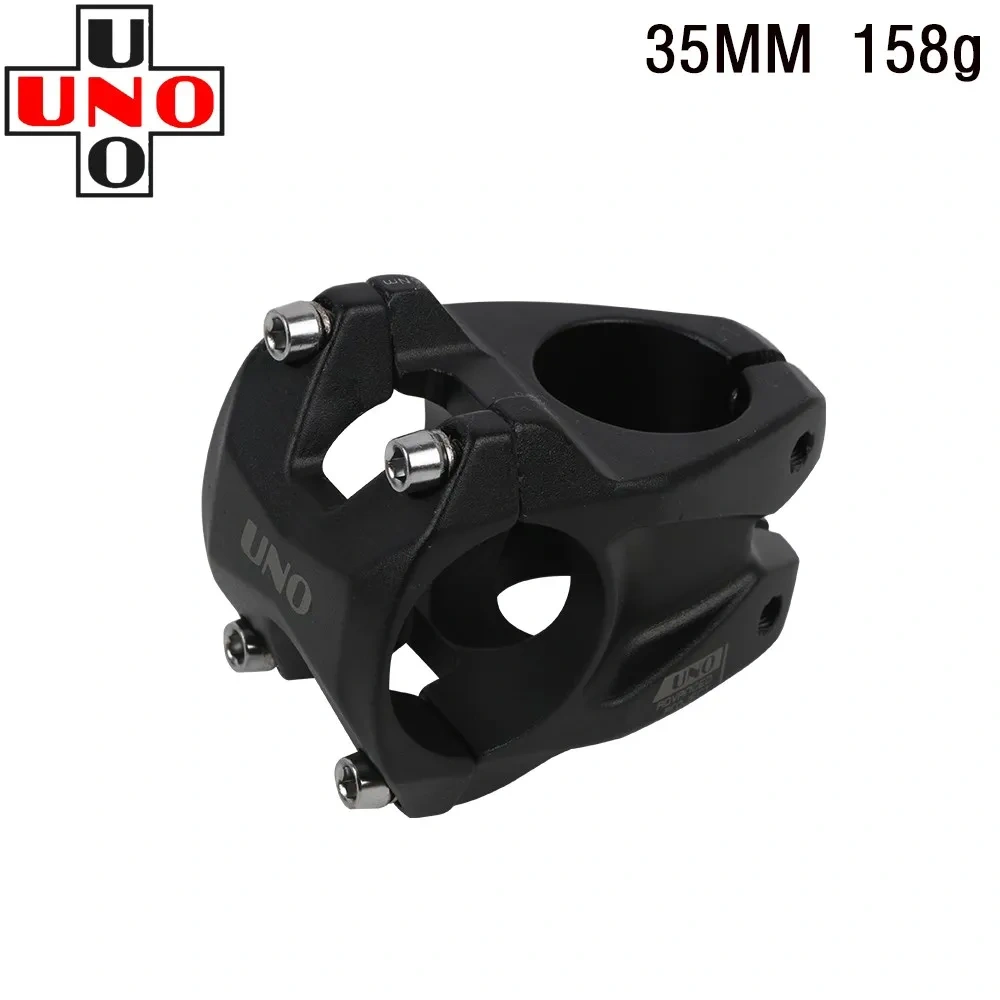 UNO Mountain Bike 3D Stem DH XC AM 0 Degree 35MM 45MM AL 28.6 X 35mm MTB Mountain Bicycle Hollow Short Stems
