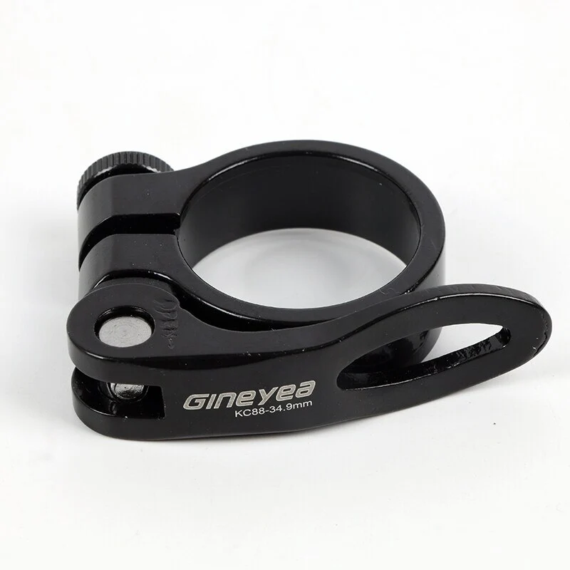 Gineyea Bike Seat Post 30.2 31.8 34.9MM Clamp QR Quick Release CNC Ultralight 13g Bicycle Lock Clamps Cycling Part Seatpost Clip
