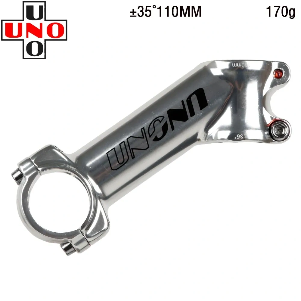 UNO Mountain Road Bike Stem +-35 Degree MTB Bicycle Super Light Black Silver Handlebar Raiser Stems 70/90/110mm