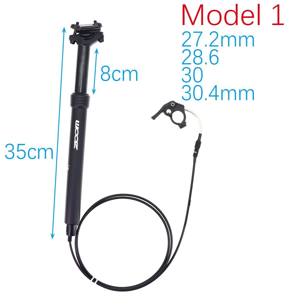 Zoom Mtb Dropper Seatpost Height Adjustable Internal Routing 100mm Travel Bike Dropper Seat Post 27.2 28.6 30.9 31.6 33.9