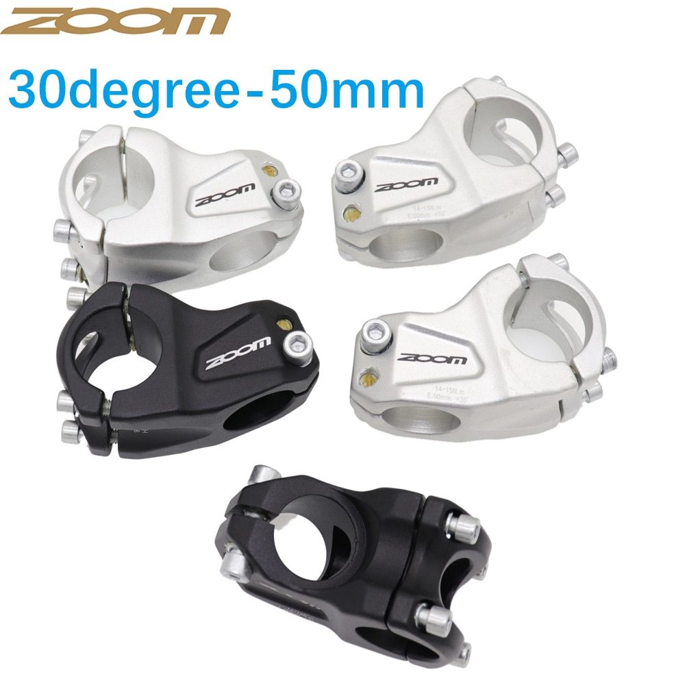 Zoom bike stem 30 degree downhill cross-country DH FR XC BMX mountain bike MTB bicycle handlebar 31.8 50MM