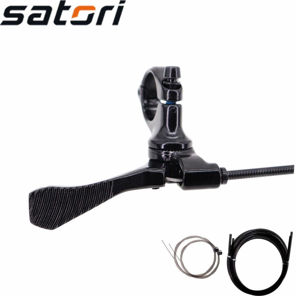 Satori Dropper Seatpost Lever Switch with Full Set Cable and Hose Southpaw Remote Control Seat Post Lever
