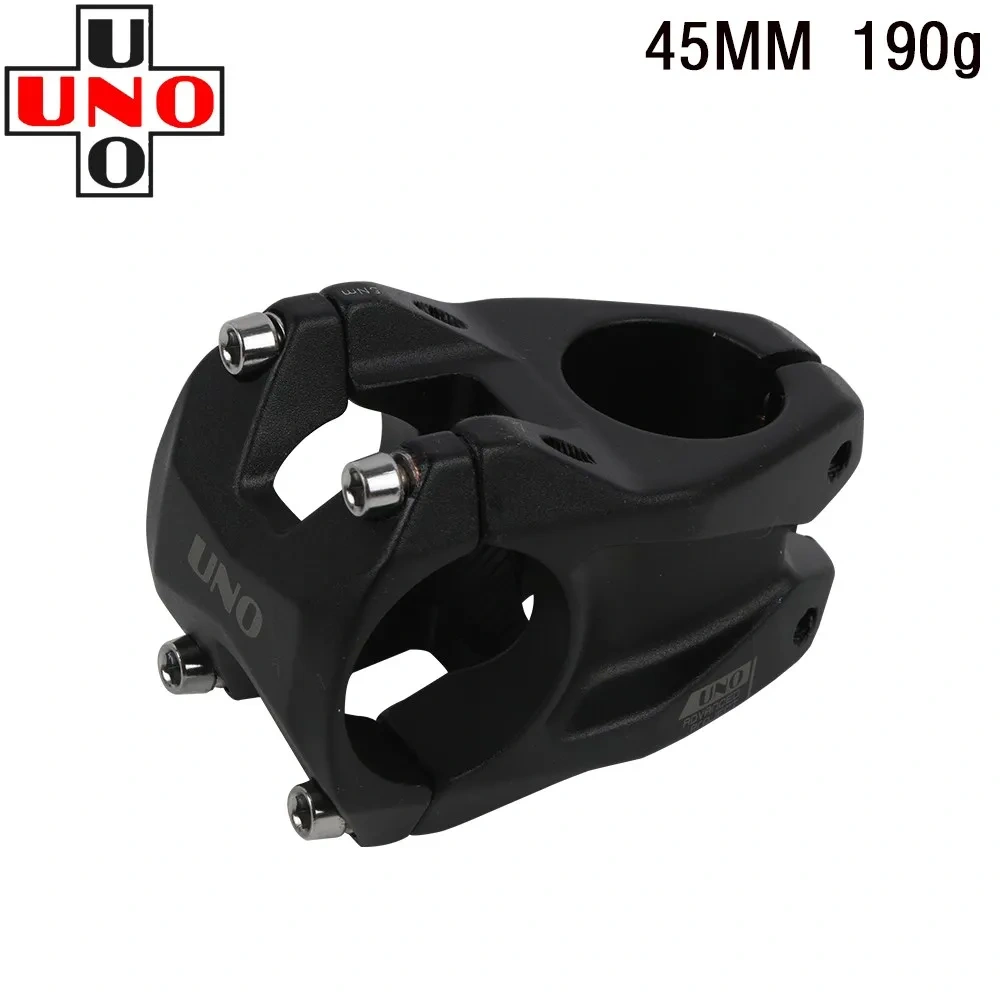 UNO Mountain Bike 3D Stem DH XC AM 0 Degree 35MM 45MM AL 28.6 X 35mm MTB Mountain Bicycle Hollow Short Stems