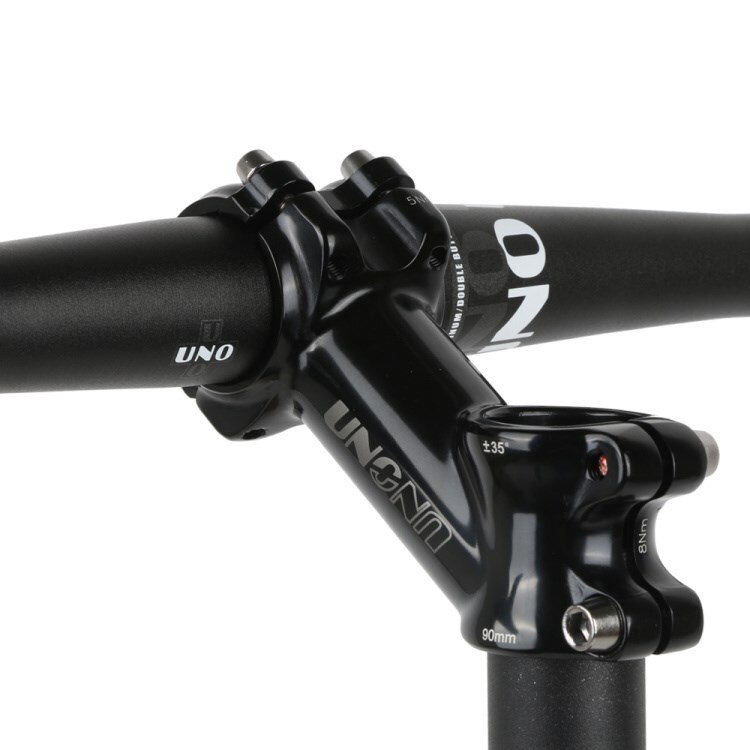 UNO Mountain Road Bike Stem +-35 Degree MTB Bicycle Super Light Black Silver Handlebar Raiser Stems 70/90/110mm