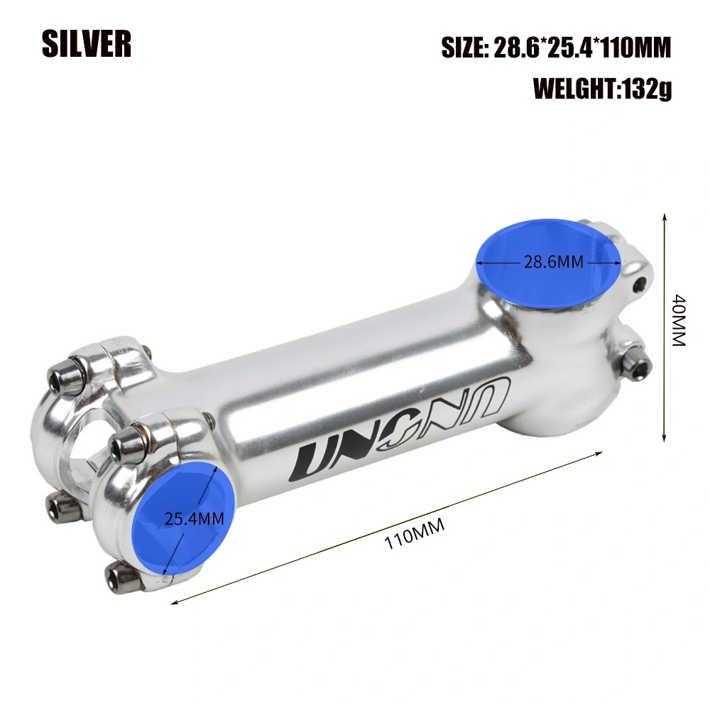 UNO Stem Bike Ultralight 7 Degree MTB Road Stem Balance Bike Hight for Fork 28.6 25.4MM 60-130MM Mountain MTB Bicycle Kalloy