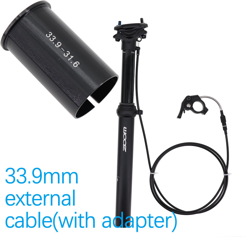 Zoom Mtb Dropper Seatpost Height Adjustable Internal Routing 100mm Travel Bike Dropper Seat Post 27.2 28.6 30.9 31.6 33.9mm