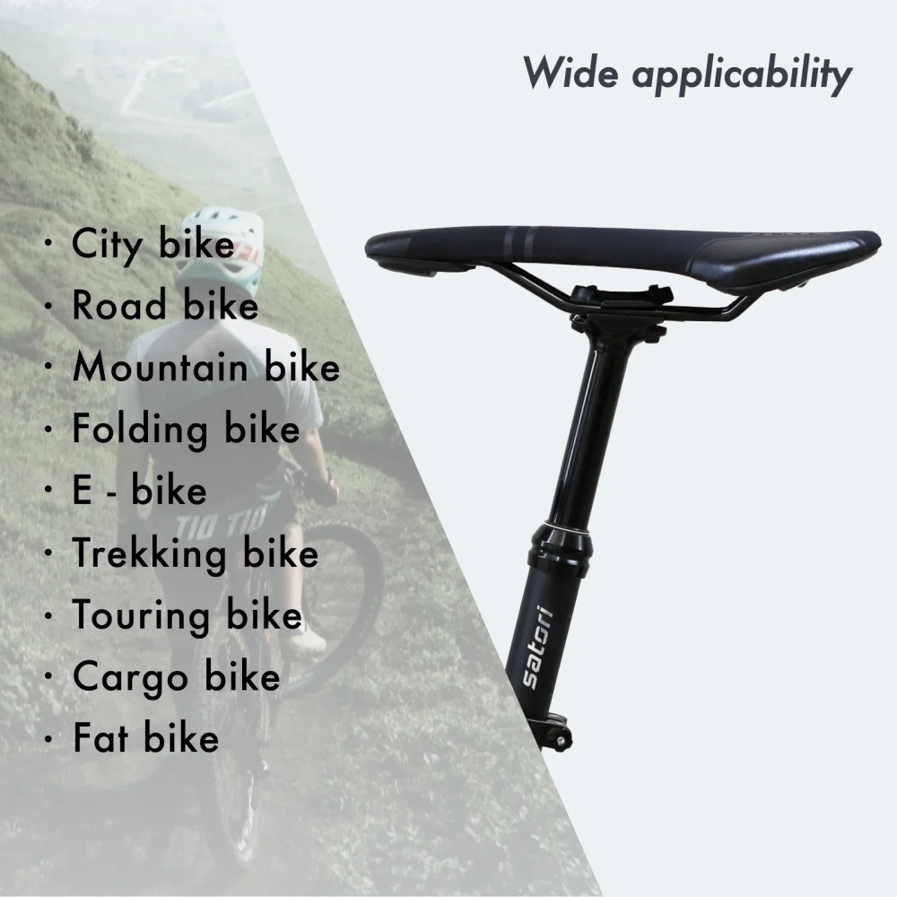 SATORI MTB Bike Dropper Seatpost Adjustable Height 150 125mm Sorata Pro Internal External Cable Routing 30.9 31.6mm